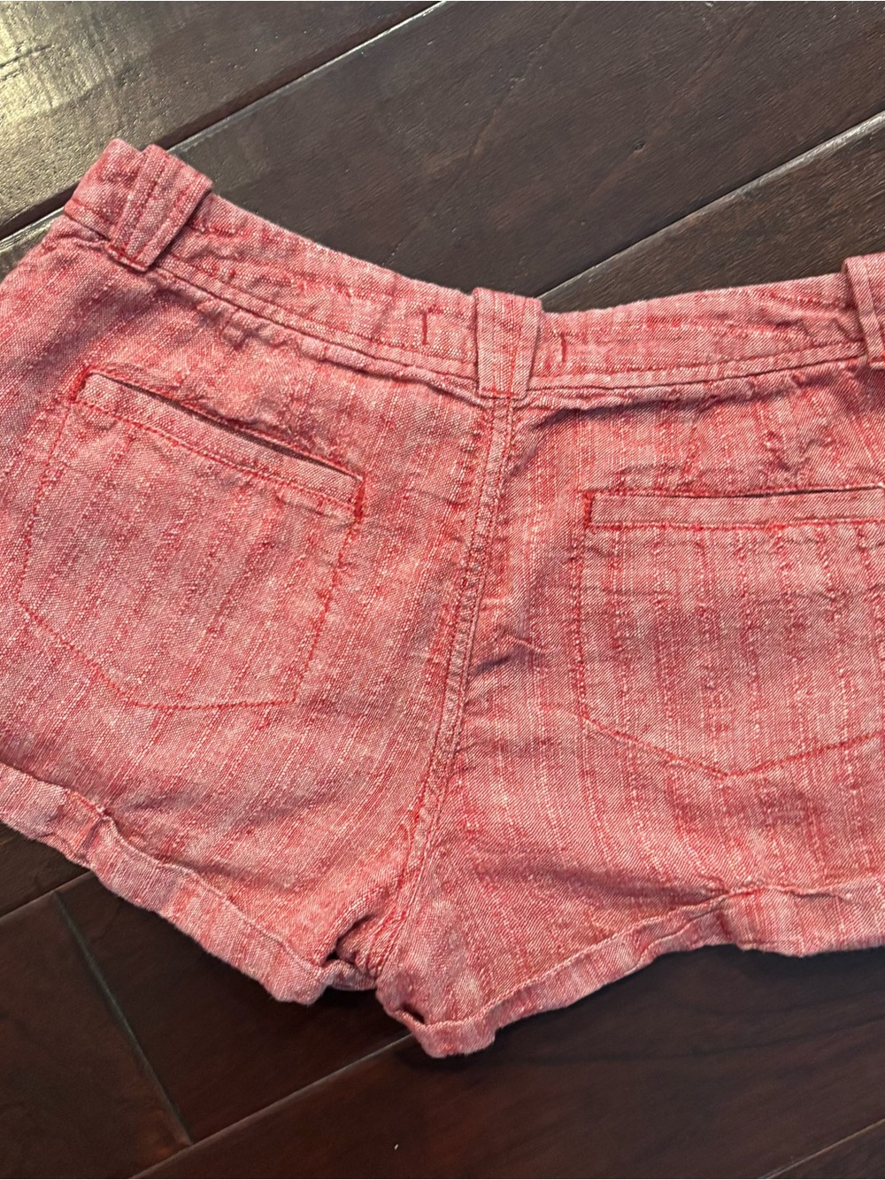 Free People Chambray Cuffed Shorts - Size 4 - Picture 8 of 8